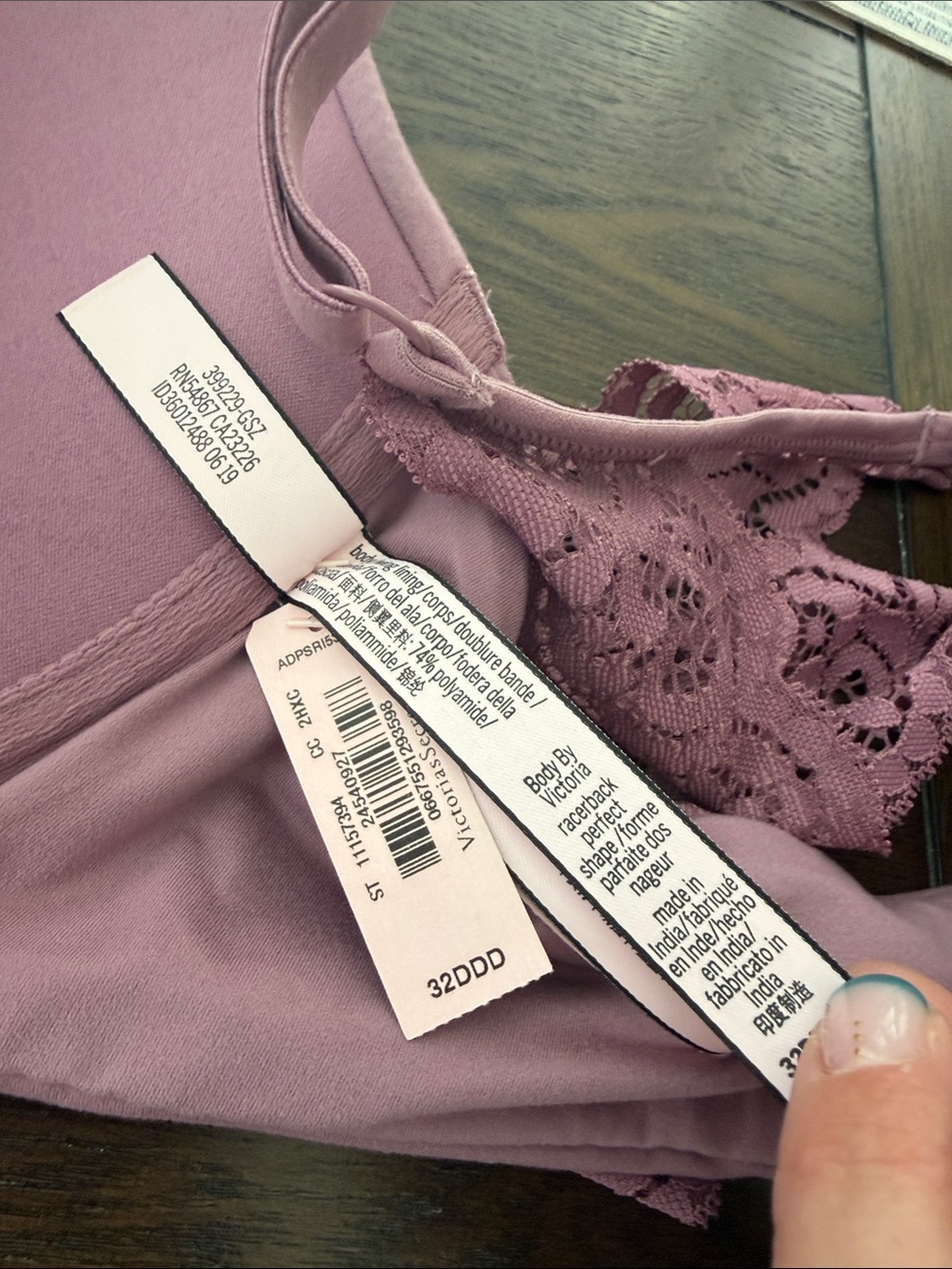 Victoria's Secret Mauve Lace Push-Up Bra